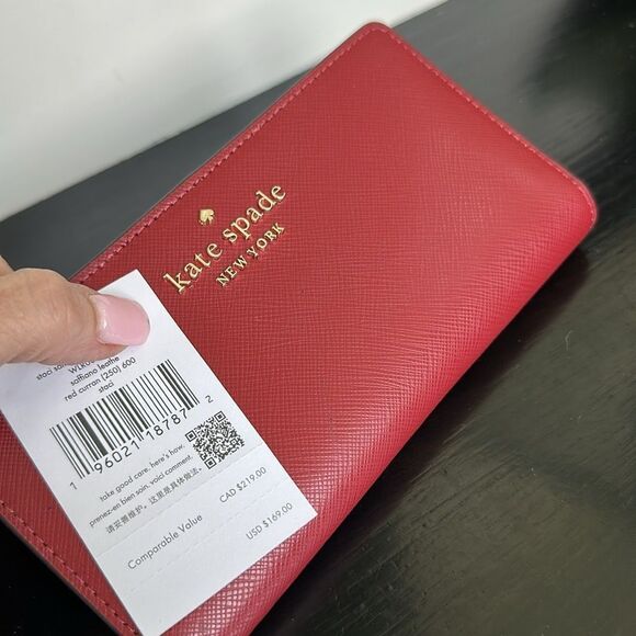 New w/tags Kate Spade genuine leather STACI Stefano, large wallet, clutch purse - Picture 9 of 9
